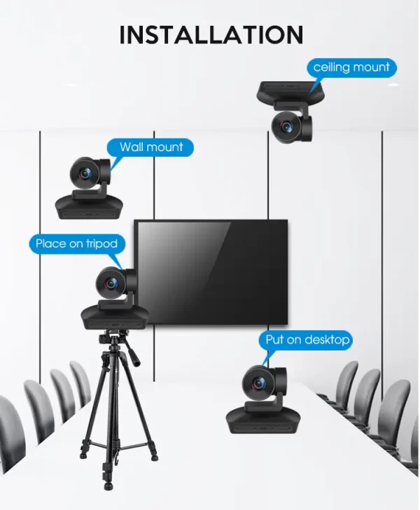 Kabellose Webcam im Konferenzraum